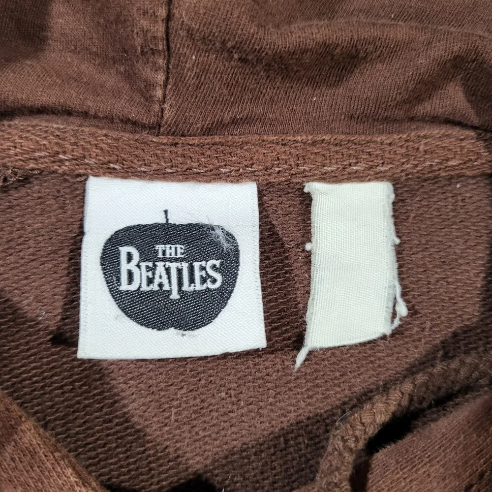 Vintage The Beatles 2006 Apple Corps Ltd Brown Graphic Hoodie - Picture 7 of 16